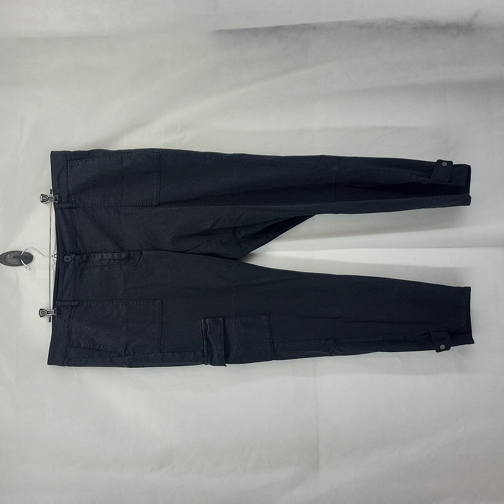 J. JILL Navy Blue High Rise Cotton Stretch Cargo Ankle Pants